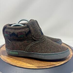 Wesenjak 100% Boiled Wool Rubber Sole Slippers Brown EU 41 Women's 10/10.5